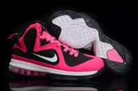 nike lebron 9 pas cher chaussure femmes nouveau noir rose blanc